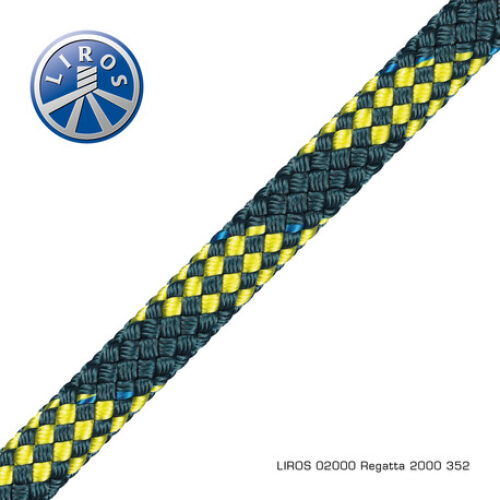 Regatta 2000 steelblue-yellow 8mm x 200m