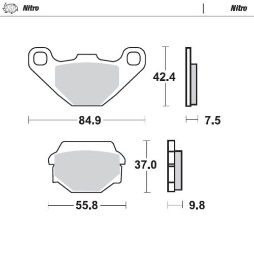 Moto-Master Jarrupalat Kawasaki: taakse KLR650 1989-2003, Husaberg all models 