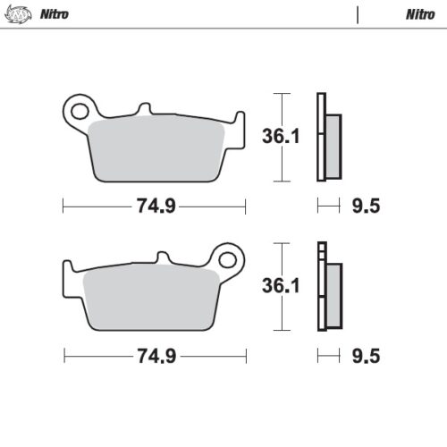 Moto-Master Jarrupalat Honda: taakse CR80/85, CR125/250/500 