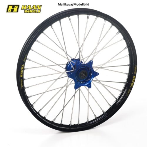 Haan wheel CRF250/450 95- 21-1,60 BLUE HUB/BLACK RIM/BLACK SPO/BLUE NIP