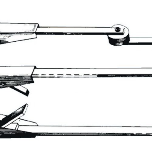 SS adjustable telescopic wiper arm 457/610 mm