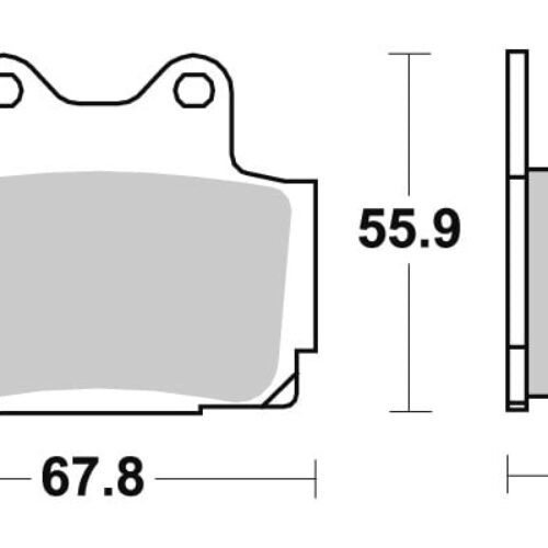 Sbs Jarrupalat Sintered Taakse