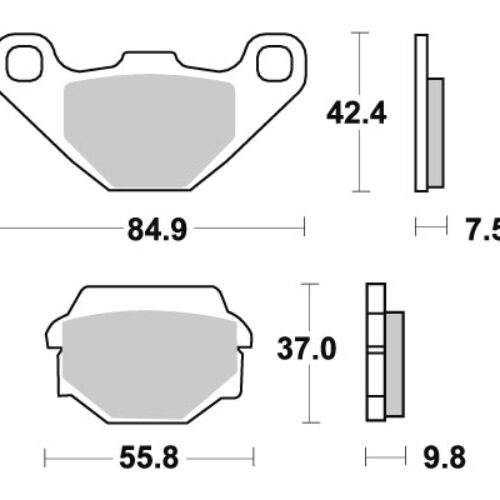 Sbs Jarrupalat Sintered Offroad