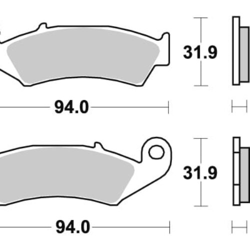 Sbs Jarrupalat Sintered Offroad