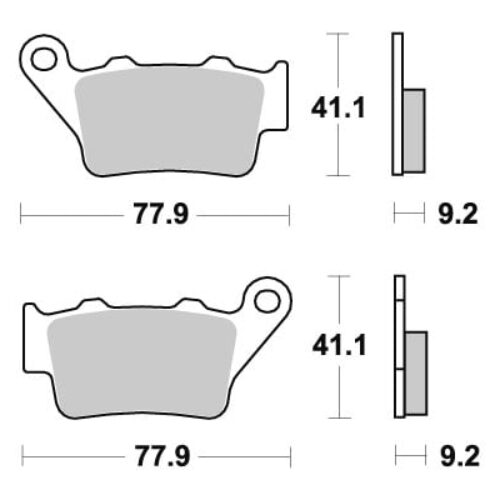 Sbs Jarrupalat Sintered Offroad