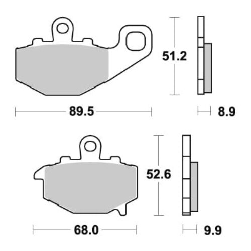 Sbs Jarrupalat Carbon Tech Taakse