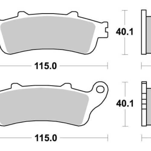 Sbs Jarrupalat Sintered Taakse