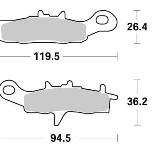 Sbs Jarrupalat Sintered Offroad