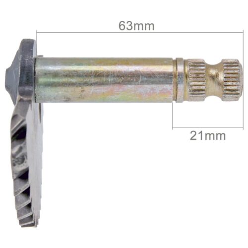 Käynnistyspolkimen aksila, 63mm/21mm, Kiina-skootterit 4-T 50cc / Peugeot 4-T /