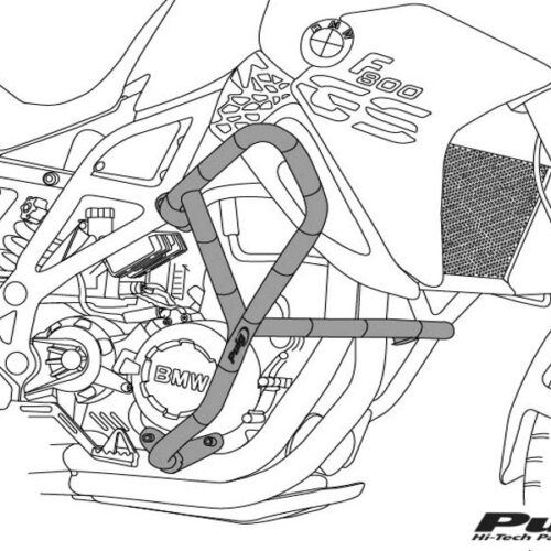 Puig Engine Guards 38Mm For Yamaha Xv950 C/Black