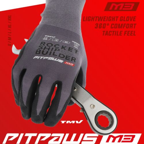 TMV Pitpaws gloves Black ”Rocket ship builder” S