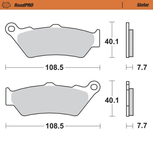 Moto-Master Jarrupalat RoadPRO Sinter eteen