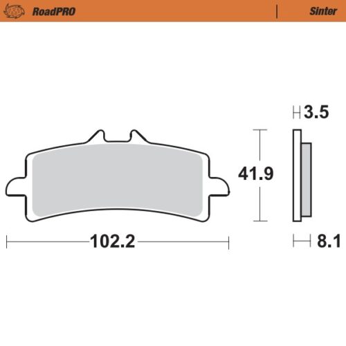 Moto-Master Jarrupalat RoadPRO Sinter eteen