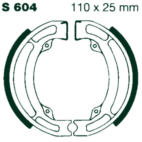 AIR Bromsbackar S 604 110x25mm parvis