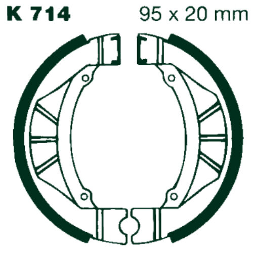 AIR Bromsbackar K 714 95x20mm parvis