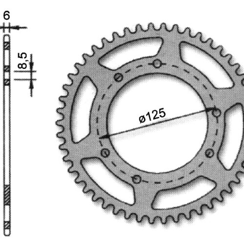 Forte Takaratas, 52 ham. (420), Ø105mm, Aprilia / Derbi / Drac / Rieju / Yamaha