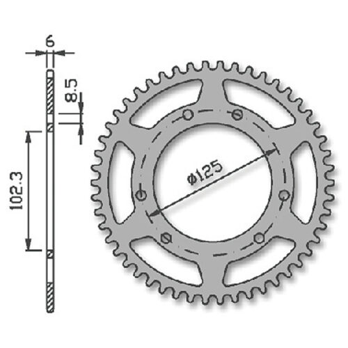 Forte Takaratas 58 ham. (420), Ø105mm, Pun. Alu., Aprilia / Derbi / Drac / Rieju