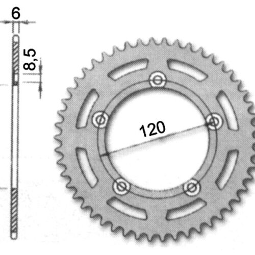 Forte Takaratas, 51 hammasta, Aprilia RX50 98-05