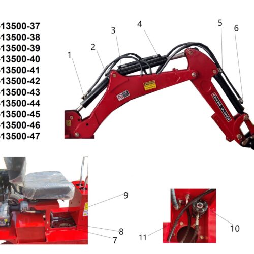 Bronco Hydrauliletku Nostopuomi etummainen 77-13500