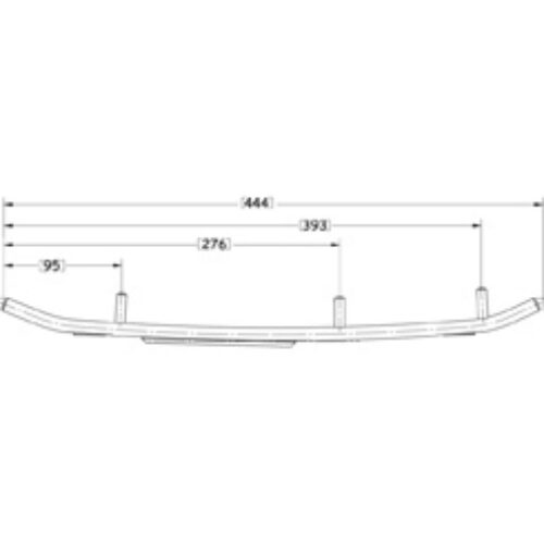 Sno-X Ripper Four Ohjausrauta pari 4″ Kovametalli