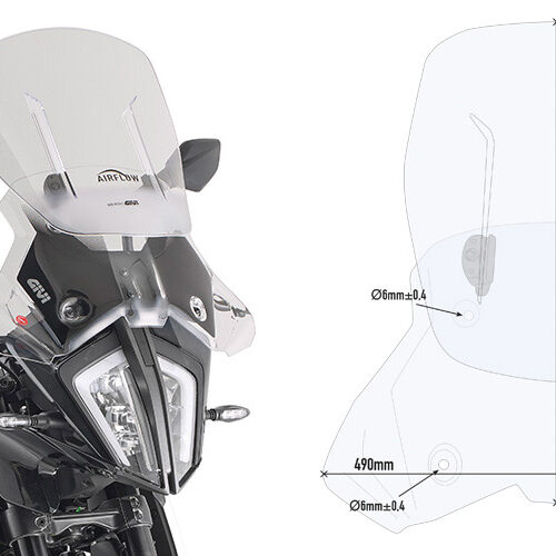 GIVI WINDSCREEN KTM 390/790 ADVENTURE