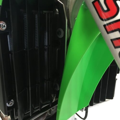 AXP Radiator Braces Black Spacers Kawasaki KX250F 17-18