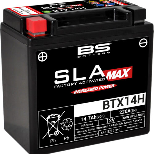 BS Battery  BTX14H (FA) SLA MAX – Sealed & Activated