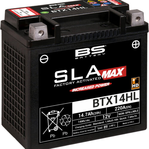 BS Battery  BTX14HL (FA) SLA MAX – Sealed & Activated