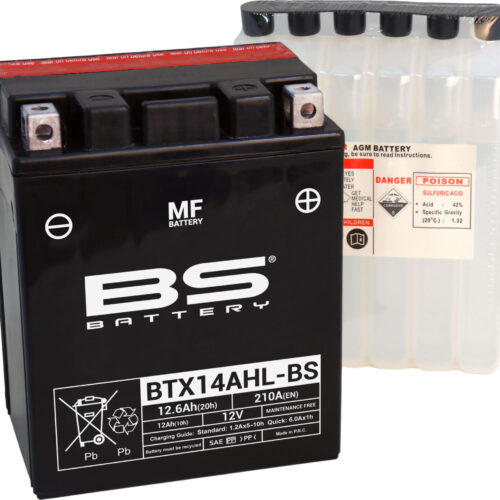 BS Battery  BTX14AHL-BS MF (cp) Maintenance Free