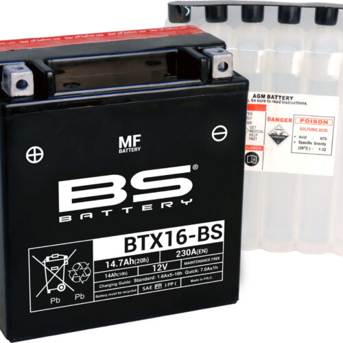 BS Battery  BTX16-BS MF (cp) Maintenance Free