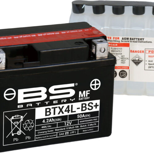 BS Battery  BTX4L-BS+ MF (cp) Maintenance Free