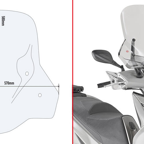 GIVI SPECIFIC FITTING KIT 6114DT