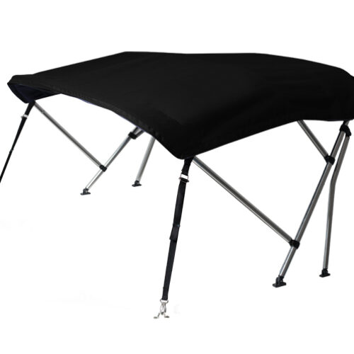 OS WHITEWATER PRO BIMINI 1.9 – 2.1M BLACK  SUNBRELLA