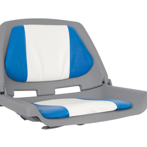 OS FISHERMANS SEAT FOLDING PADDED BLUE/WHITE