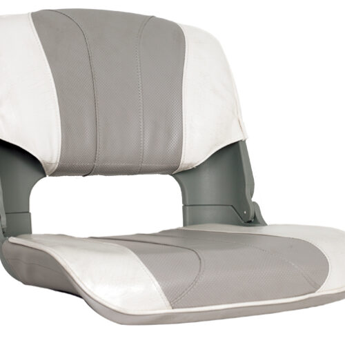 OS SKIPPER SEAT FOLDING UPHOLSTERED 5 PANEL GREY/WHITE