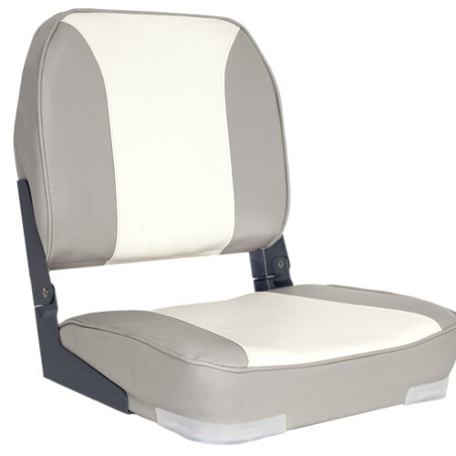 OS DELUXE FOLD DOWN SEAT UPHOLSTERED GREY/WHITE