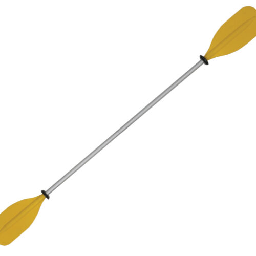 OS ECONOMY KIDS KAYAK PADDLE 2 PCE 1800mm YELLOW