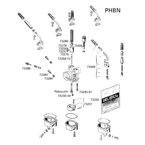 Dellorto Ryyppysuutin, # 40, Dellorto PHBN , PHVA