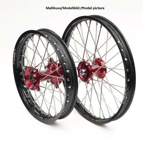 REX WHEELS 21-1,60 CR125/250-CRF250/450 95-.. MUSTA VANNE/PUNAINEN NAPA 20MM