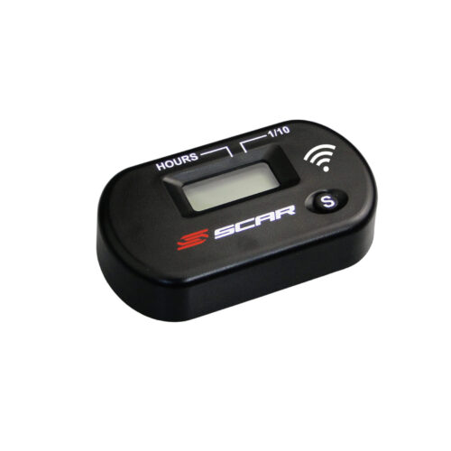 Scar Wireless Hour Meter working by vibrations – Black color