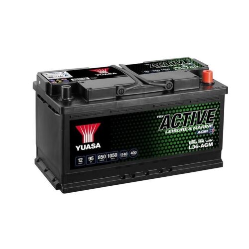 Yuasa L36-AGM Active Leisure AGM Battery 12V 95Ah 850A (12)