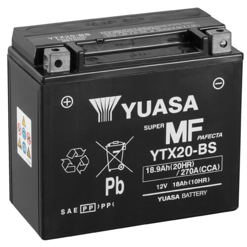 Yuasa akku, YTX20-BS (cp) Happopatruuna mukana (3)