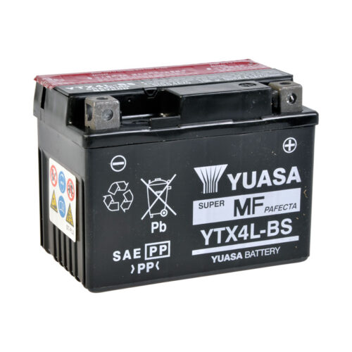 Yuasa akku, YTX4L-BS (cp) Happopatruuna mukana (5)